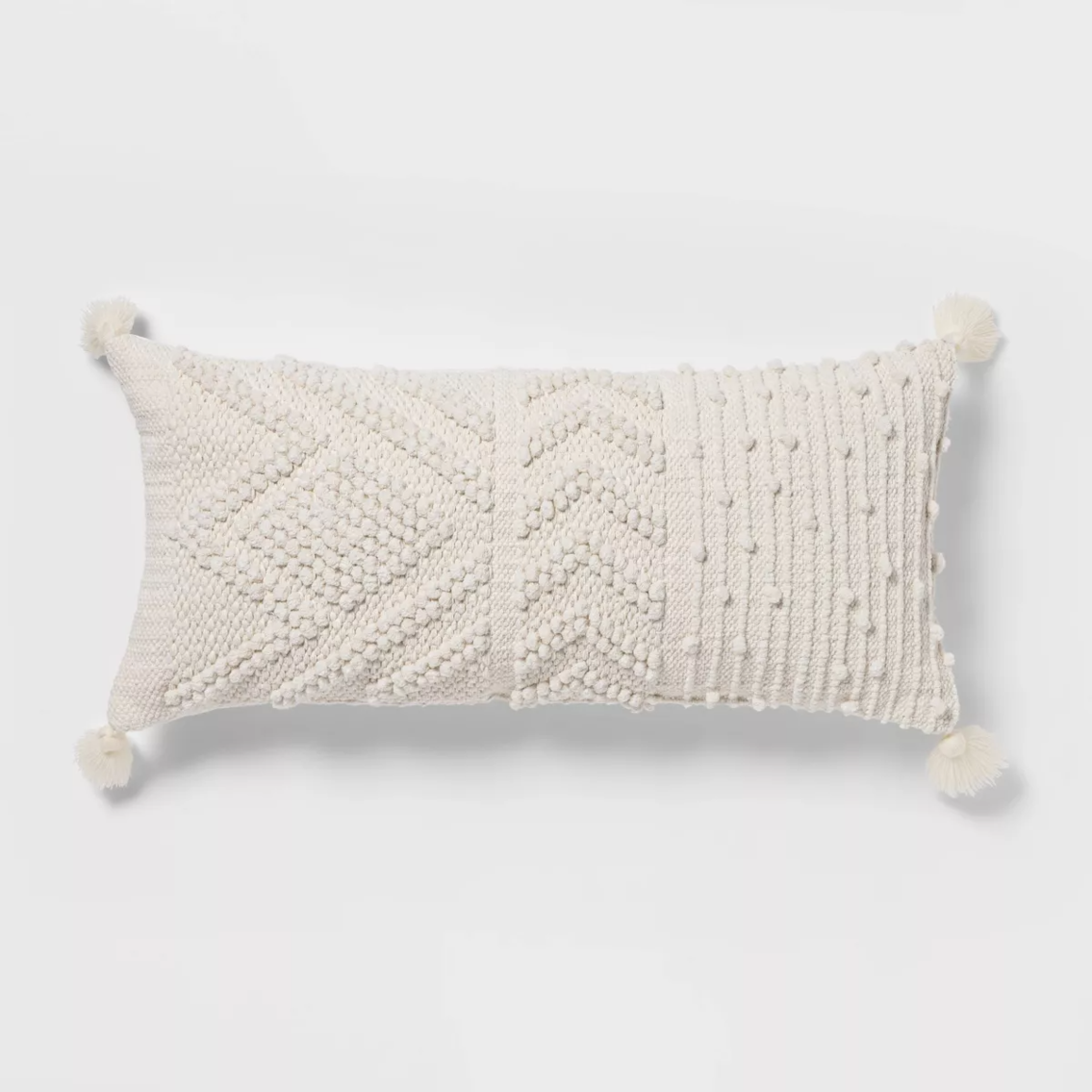 Set of 2- Oversize Embroidered Textured Lumbar Throw Pillow - Opalhouse™