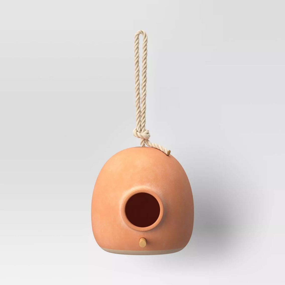 Set of 2- 6" Ceramic Birdhouse Terracotta - Smith & Hawken™
