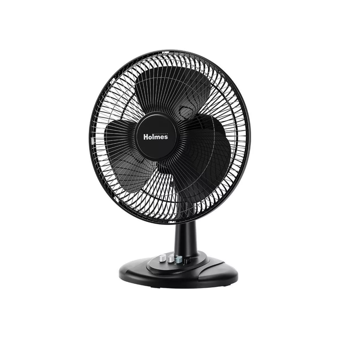 Holmes 12" Oscillating 3 Speed Adjustable Table Fan with Push Button Controls (open box / box damage)