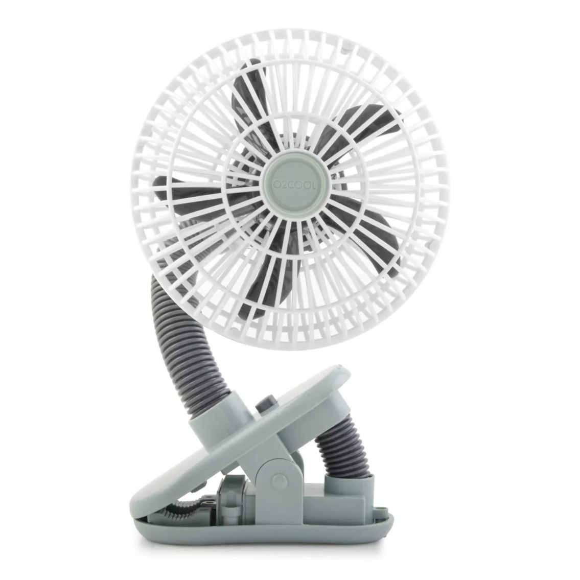 O2COOL 4" Battery Powered Portable Clip Stroller Fan Gray(open box/box damage)
