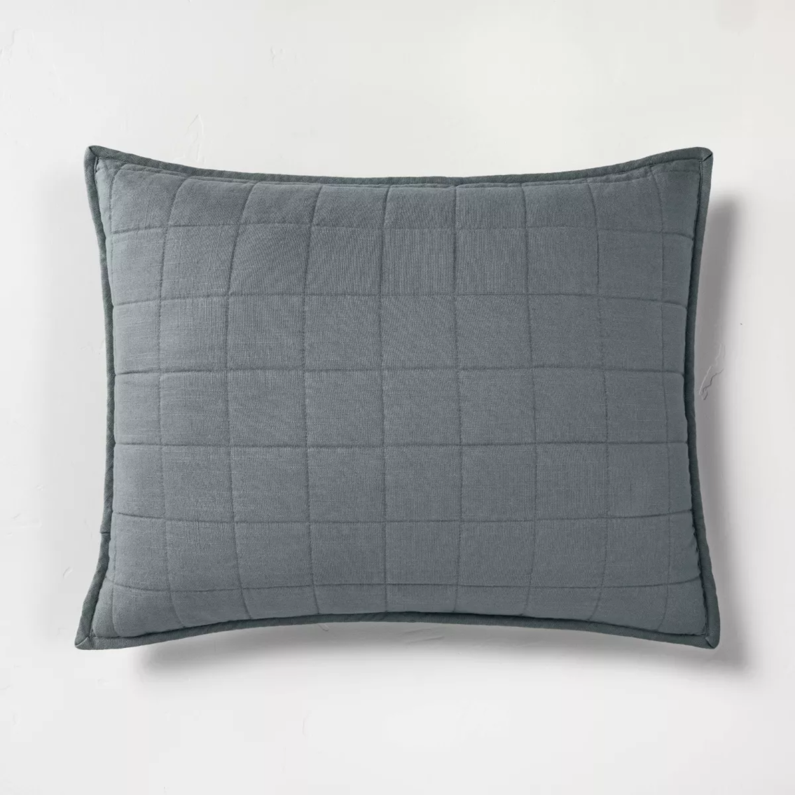 Set of 2- Heavyweight Linen Blend Quilt Pillow Sham - Casaluna™