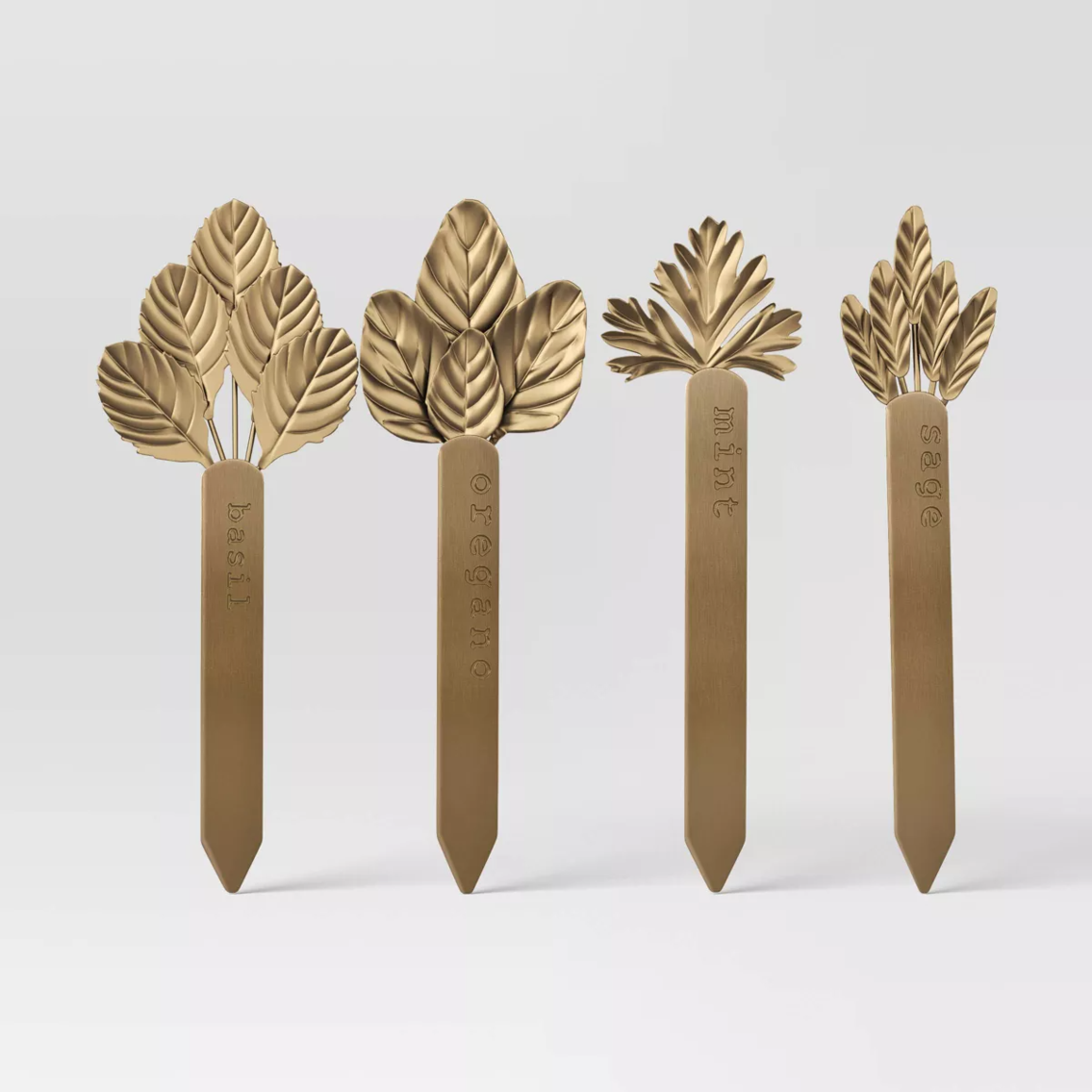 Set of 2- 4pc Metal Herb Marker Set Gold - Smith & Hawken™