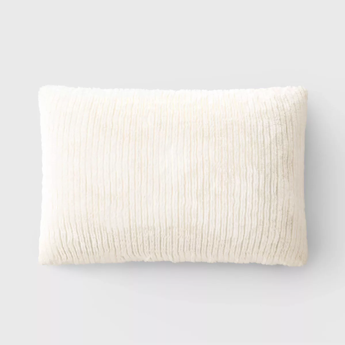 Striped Faux Fur Lumbar Throw Pillow - Threshold™