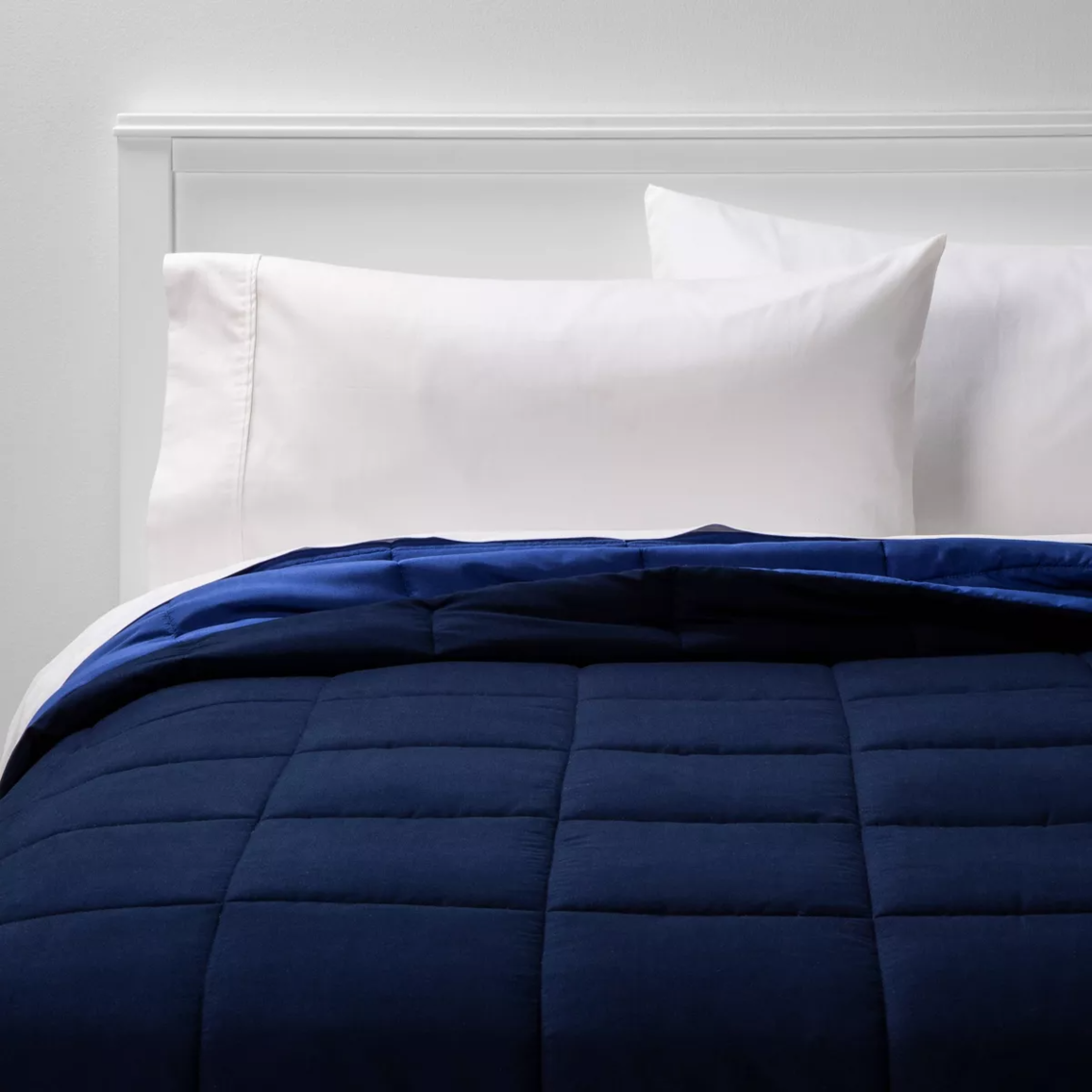 Twin/ twin XL Reversible Microfiber Solid Comforter - Room Essentials™