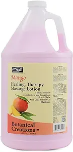 PRONAIL - Healing Therapy Massage Lotion - Professional Pedicure, Body and Hot Oil Manicure, Infused with Natural Oils, Vitamins, Panthenol and Amino Acids (Mango, 1 Gallon)