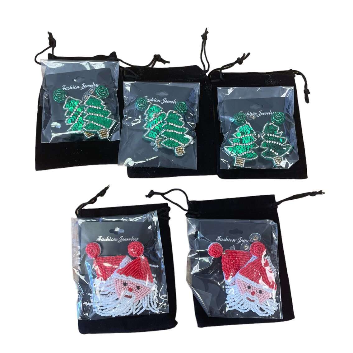 Set of Christmas Earrings 