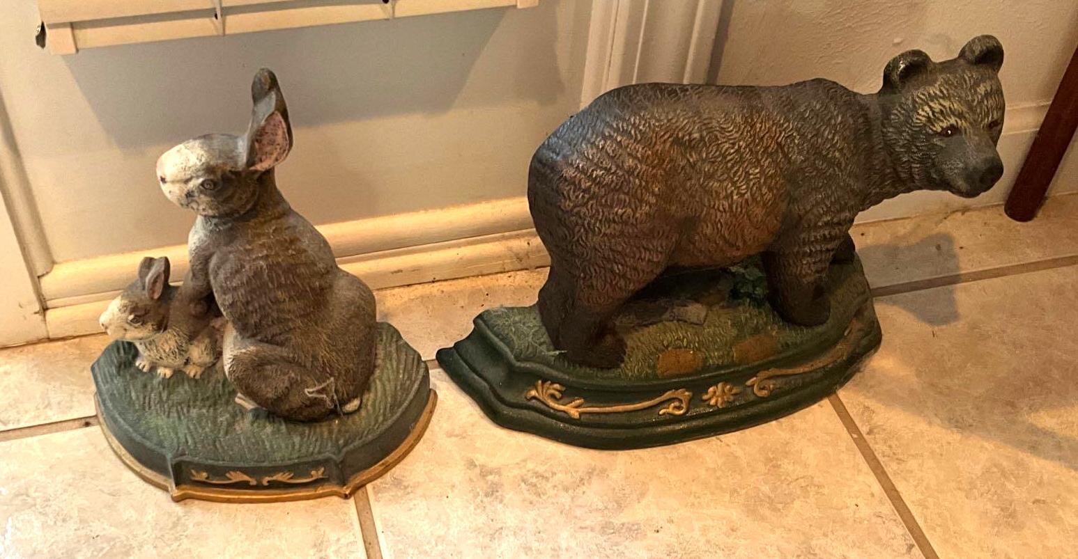 Hallway- (2) Cast Iron Door Stops