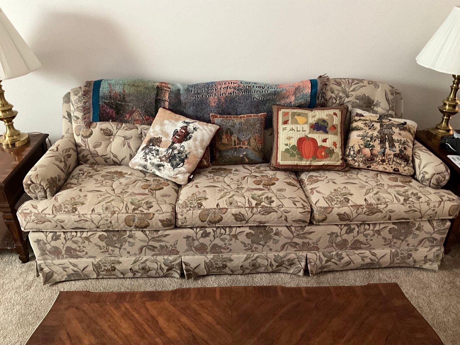 LR- Smith Brothers Upholstered Sofa