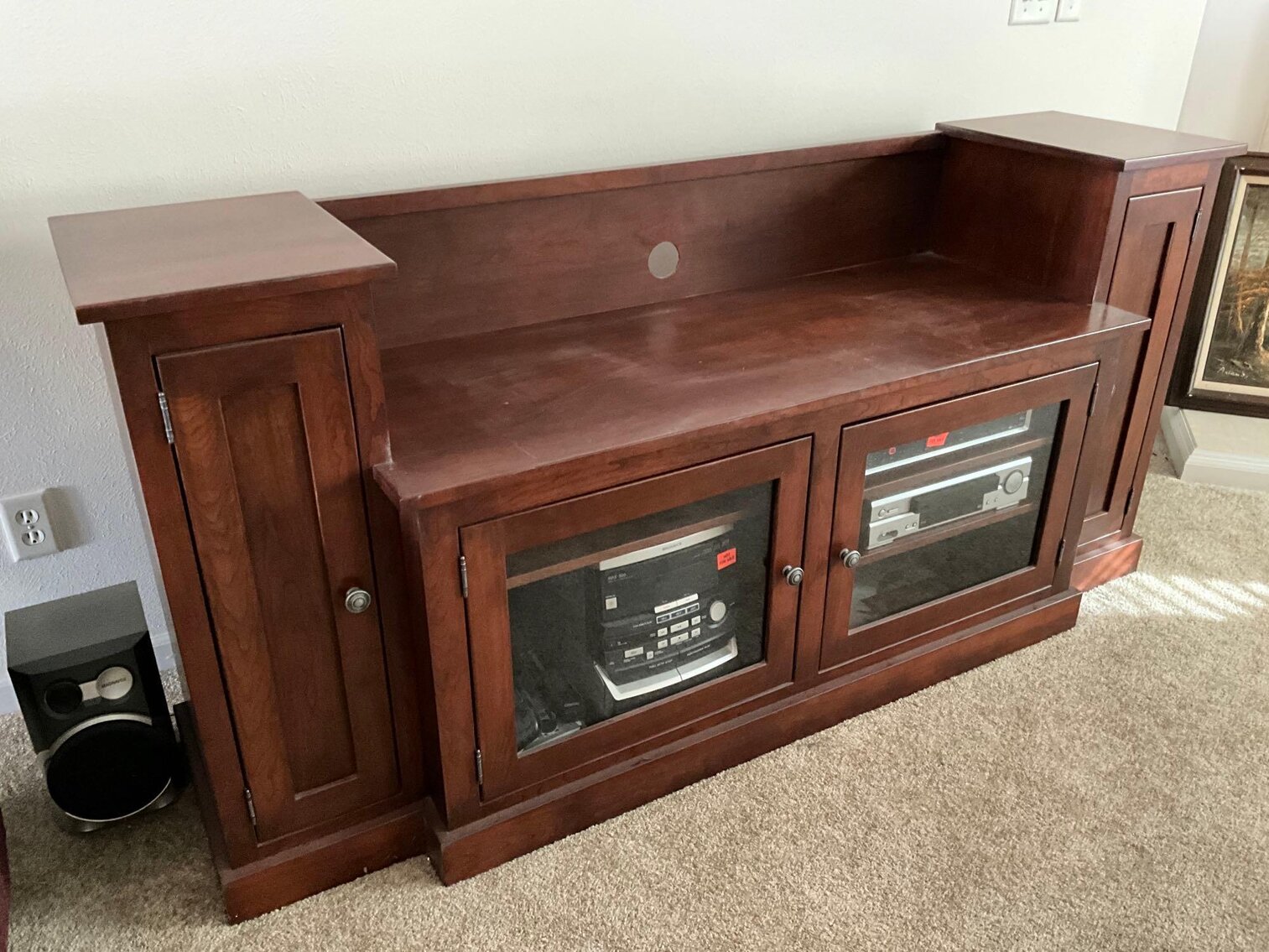 LR- Wood Entertainment Center