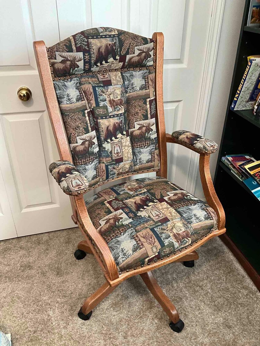O- Homestead Upholstered Swivel Desk Chair