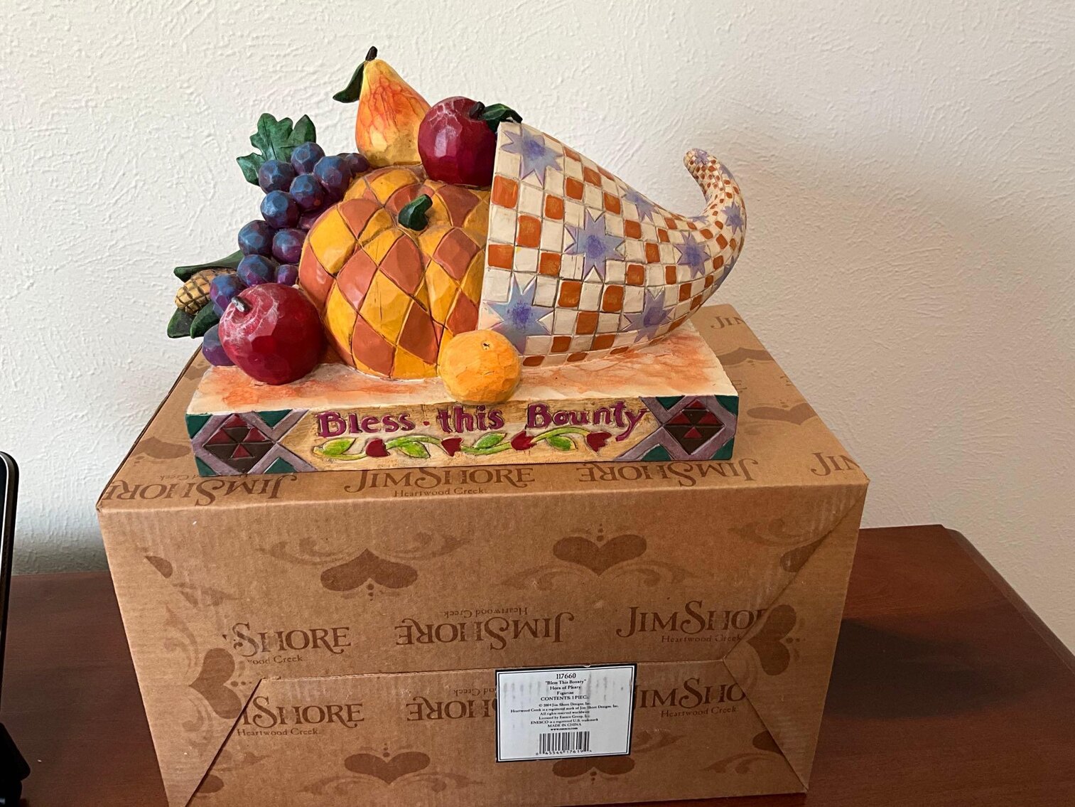 O- Jim Shore “Bless This Bounty” Figurine