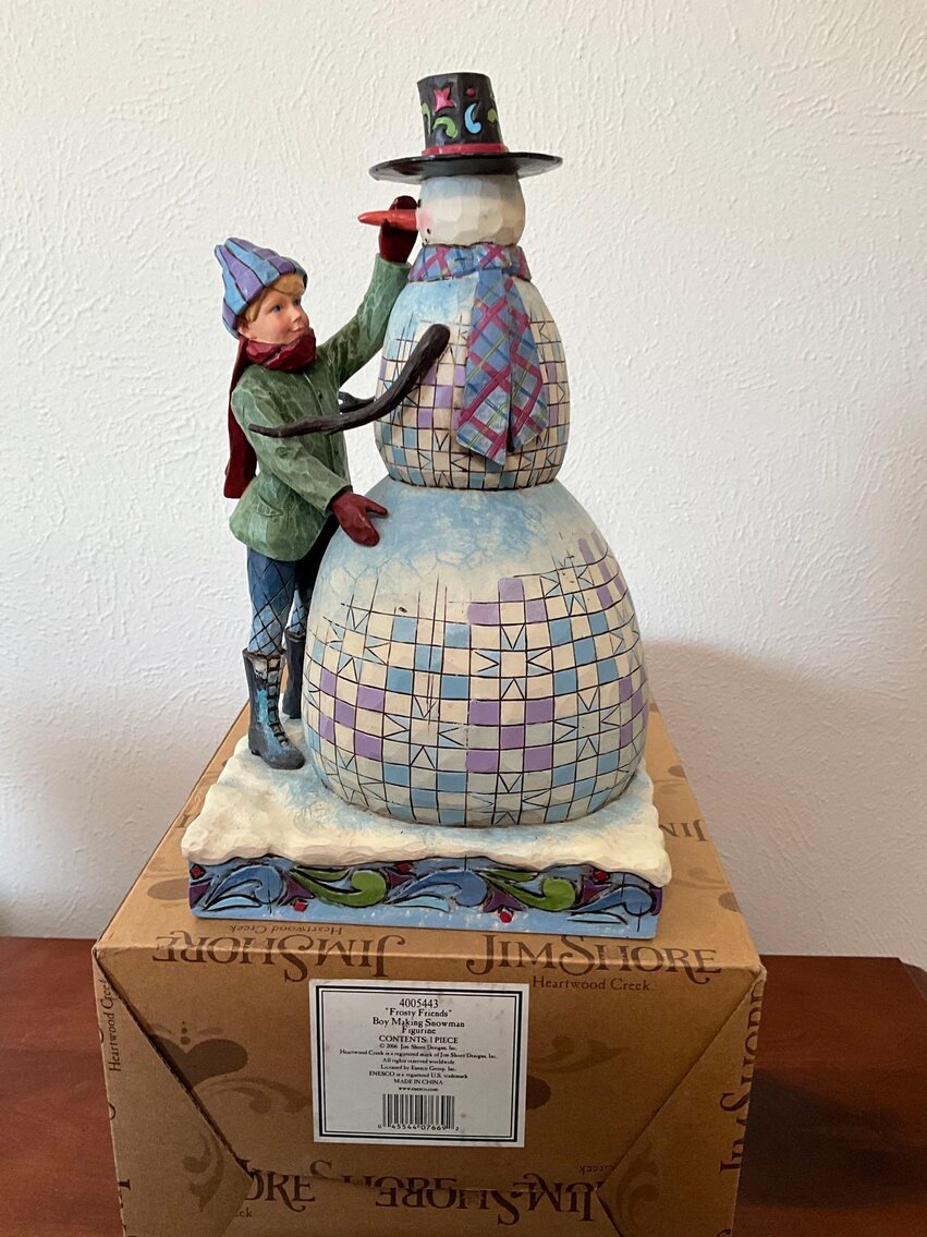 O- Jim Shore “Frosty Friends” Figurine