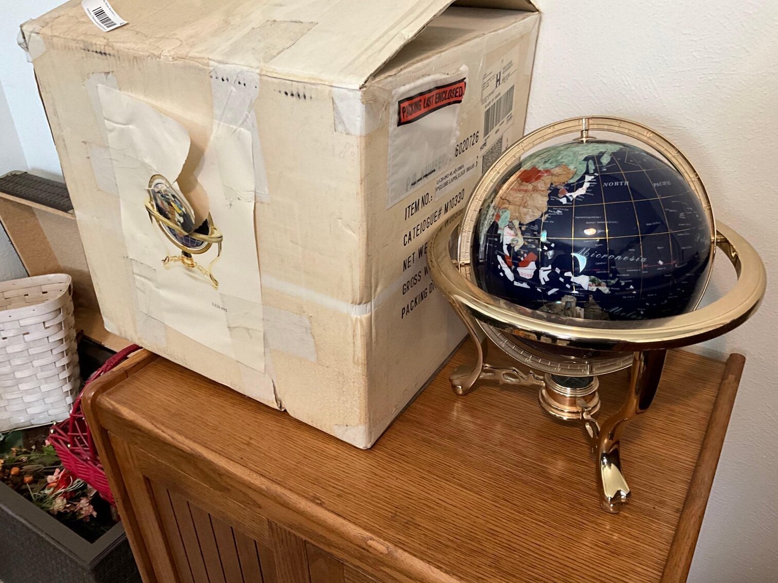 O- Brass 3 Leg 9” Globe