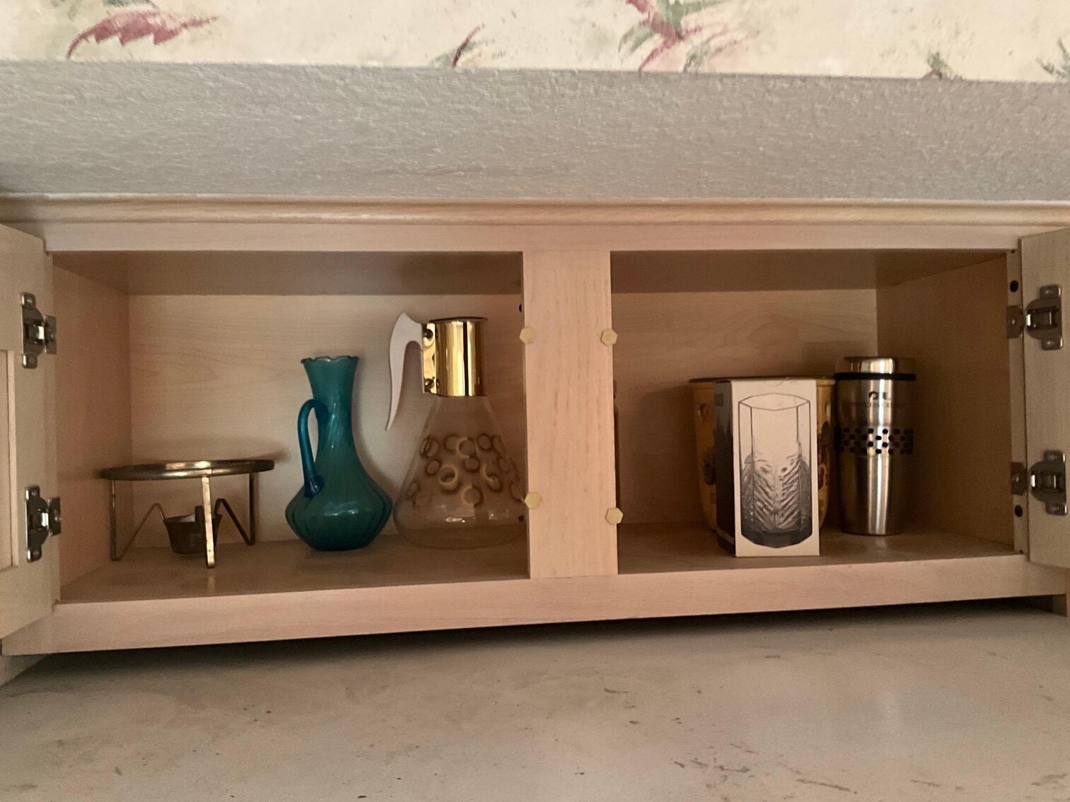 K- Contents of (3) Cupboards and (1) Drawer