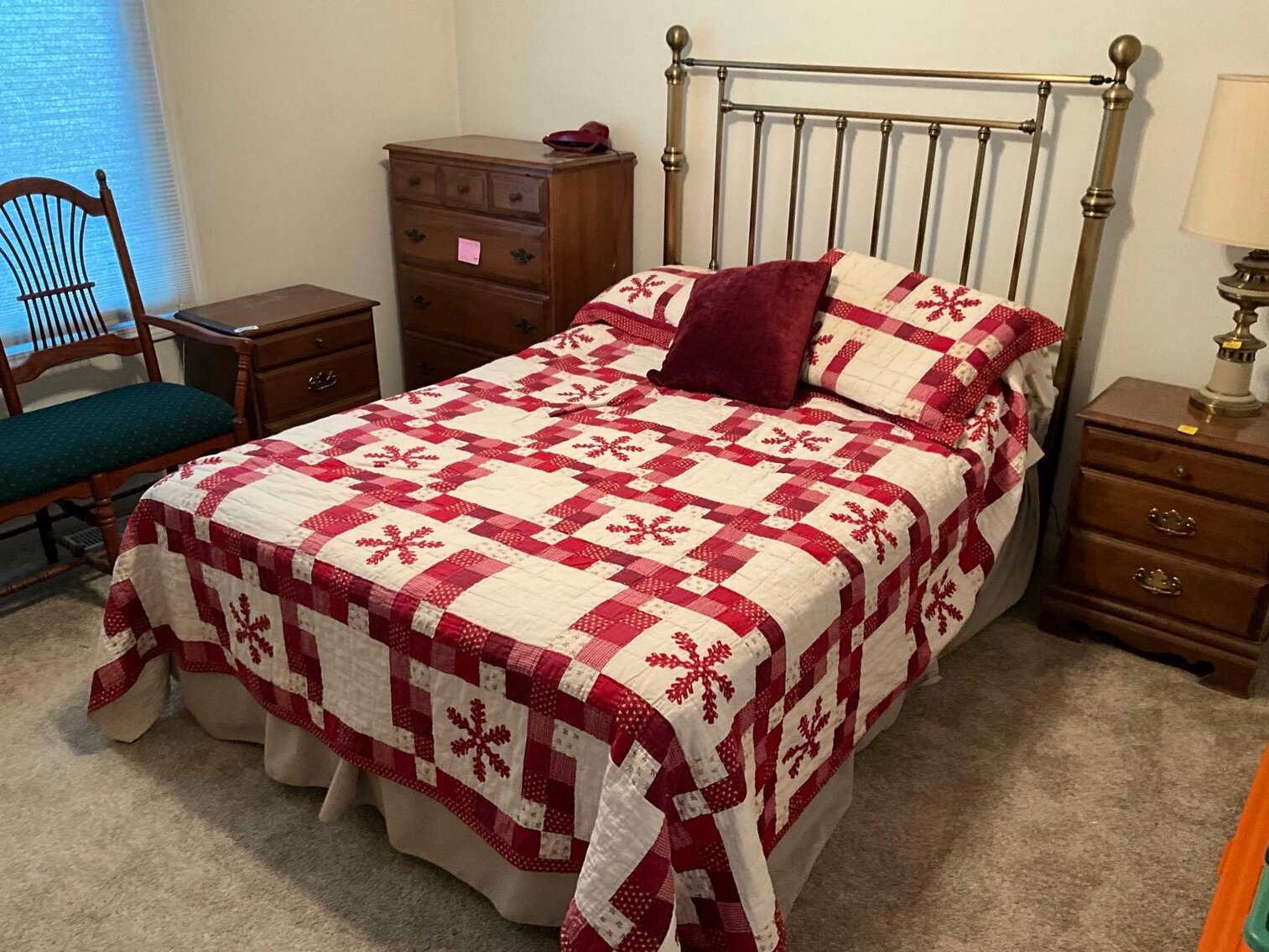 B1- Headboard and Metal Bed Frame