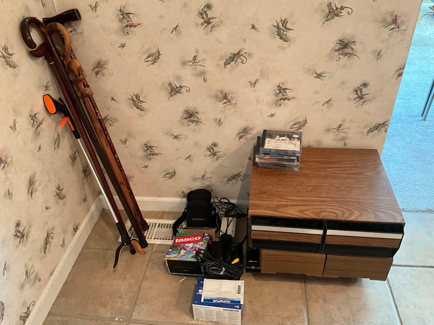 K- Canes, VHS Tape Holders, Camera