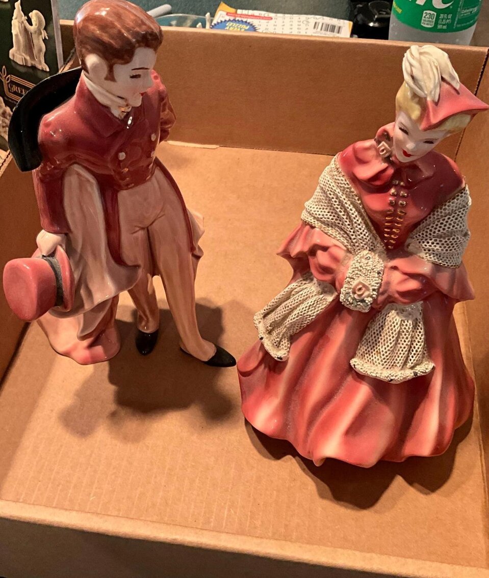 K- Florence Ceramics “Camille and Victor” Figurines
