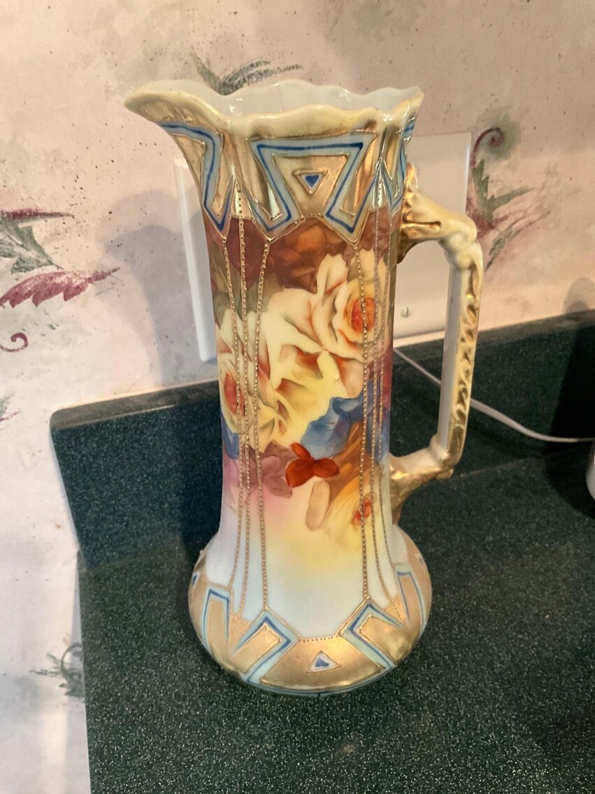 K- Handpainted by Nippon Pitcher