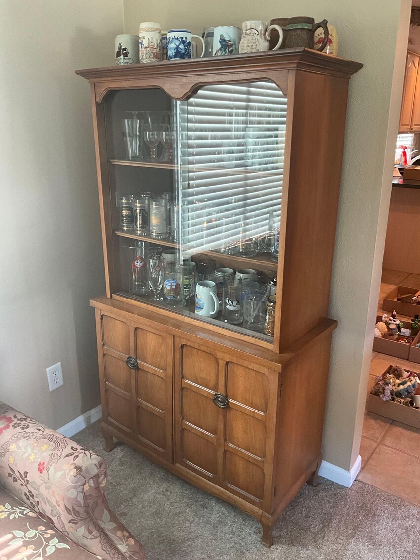 SR- Wood Cabinet and Contents