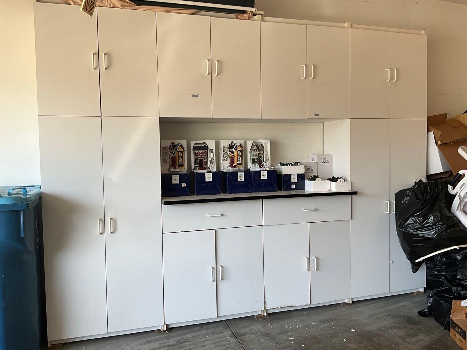 G- White Garage Cupboards