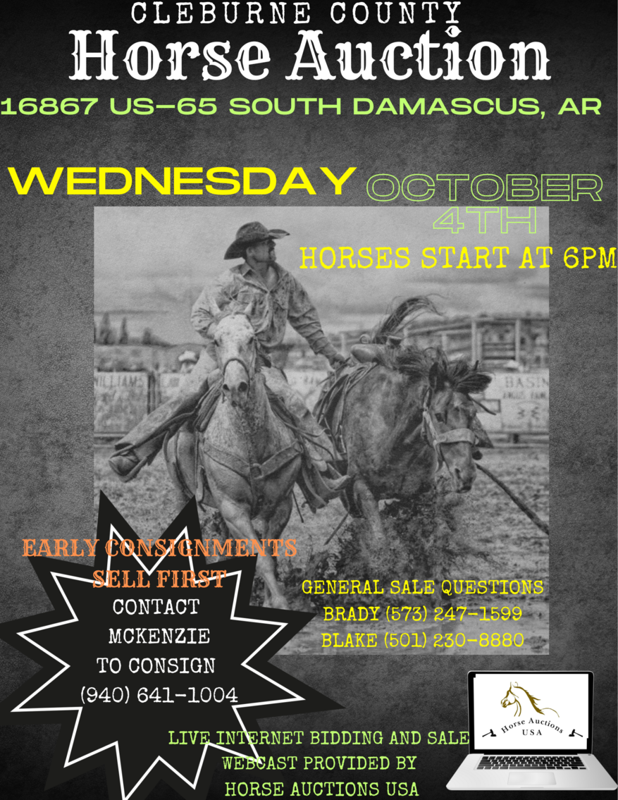 Image for Cleburn County Horse Auction