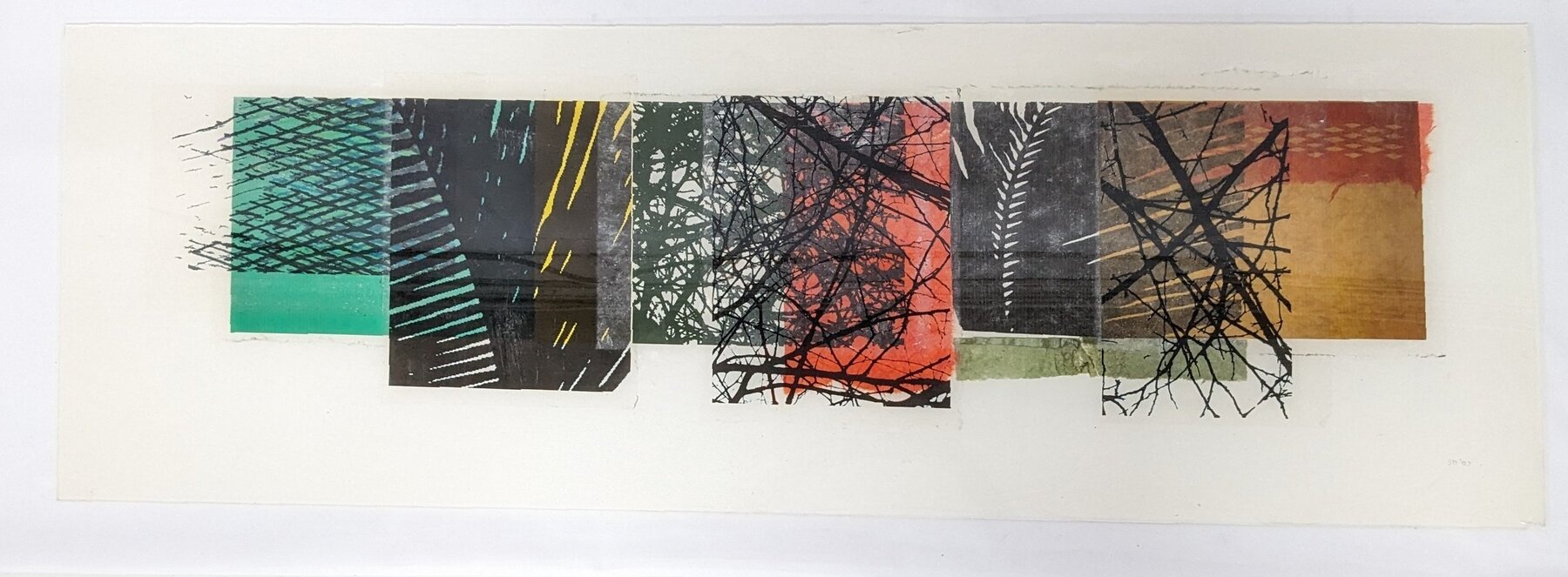 Stephen Hartman: Original "8-8-07" Signed Mixed Media Paper on Plexiglass
