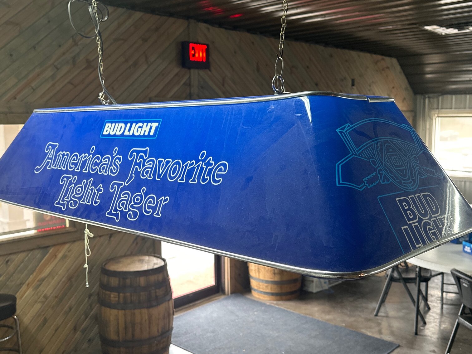 Bud Light Pool Table Hanging Light
