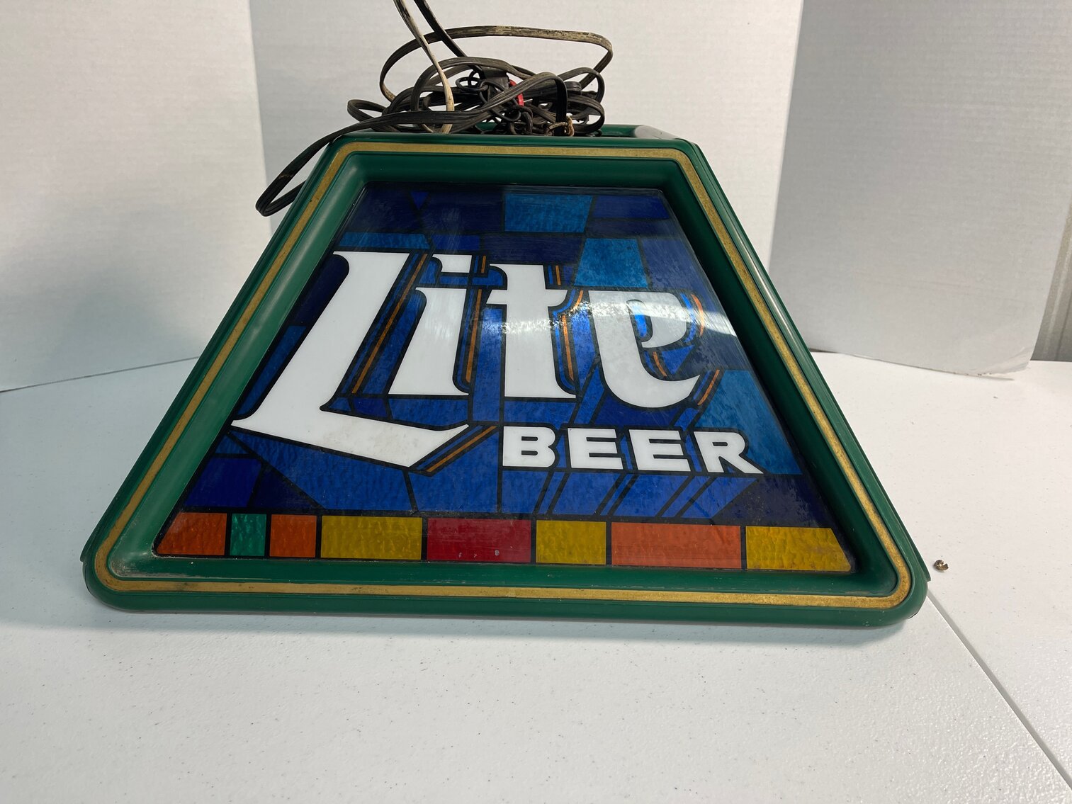 Miller Lite Multicolored Hanging Lamp Plastic