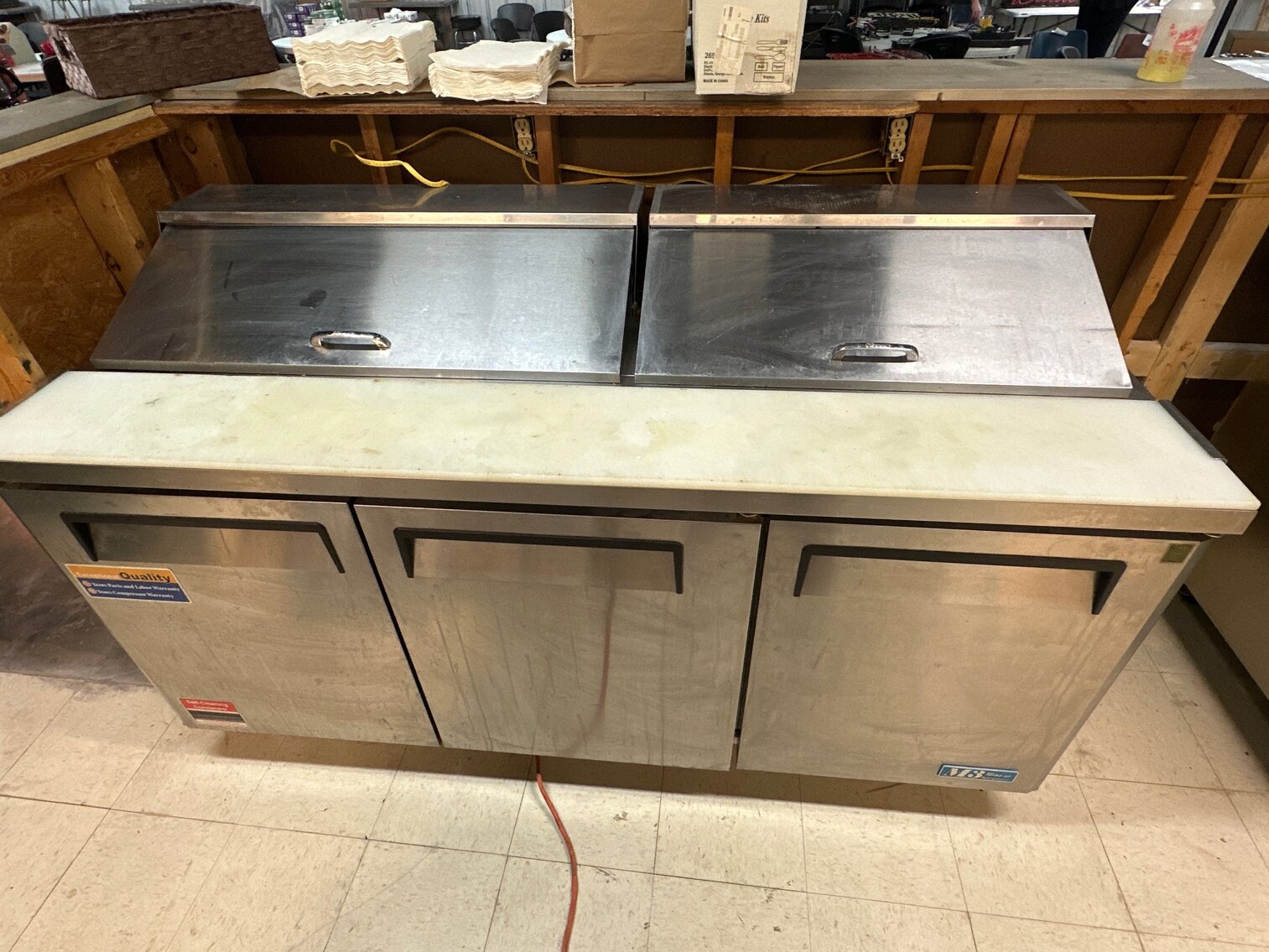 Refrigerated Prep Table on Wheels - MS Turbo Air