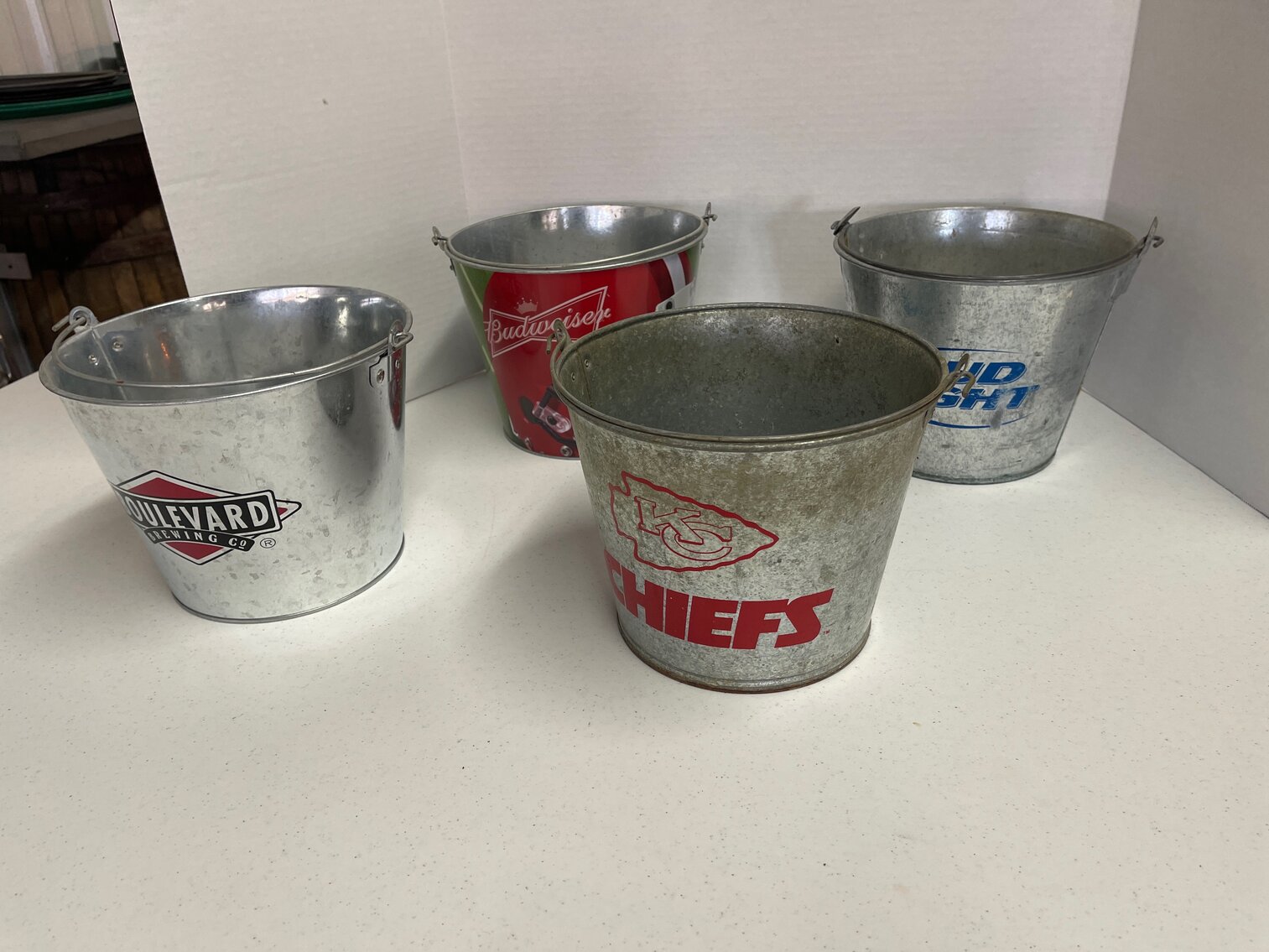 Metal Beer Buckets Lot 3 of 4