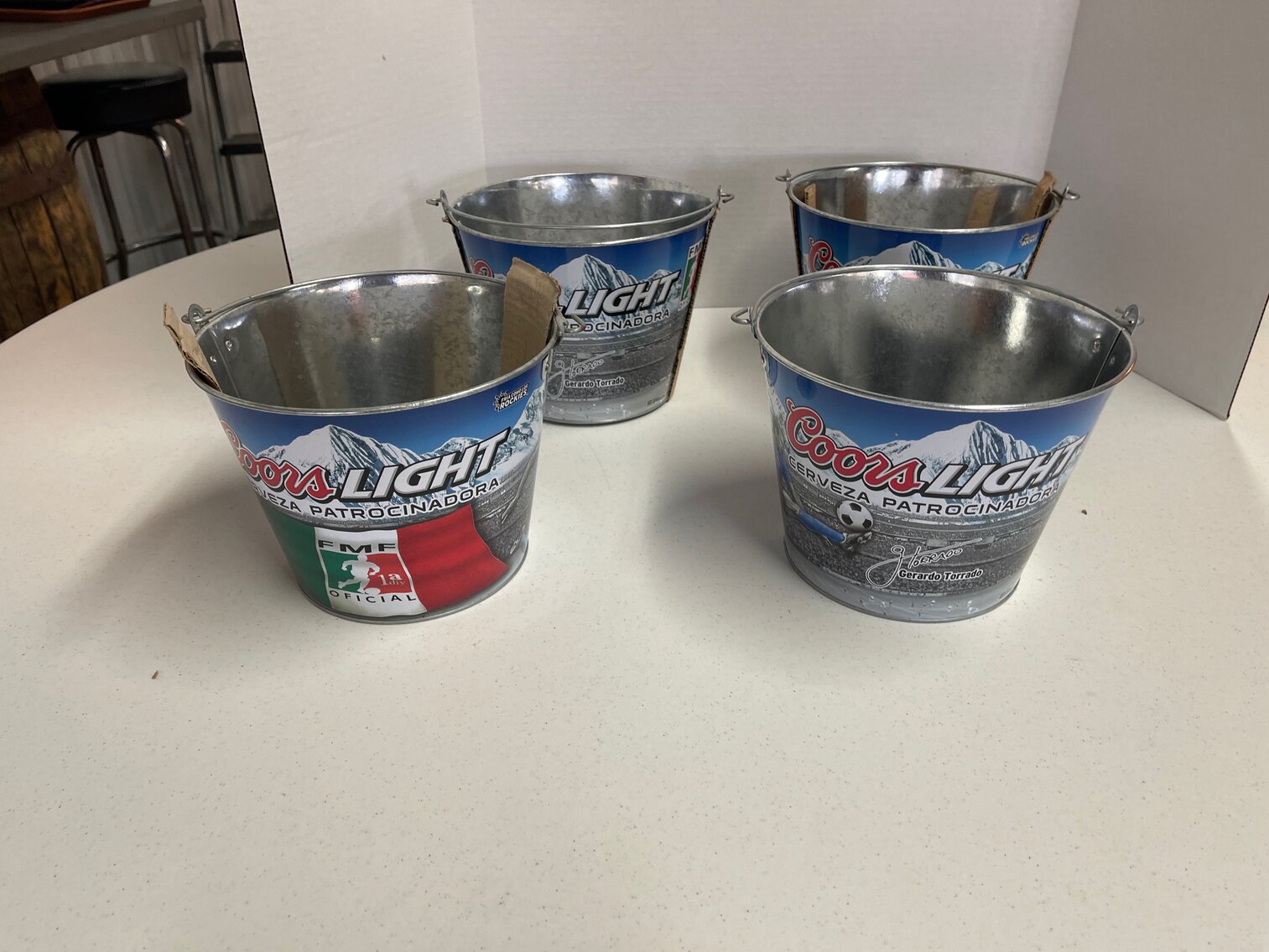 Metal Beer Buckets Lot 2 of 4
