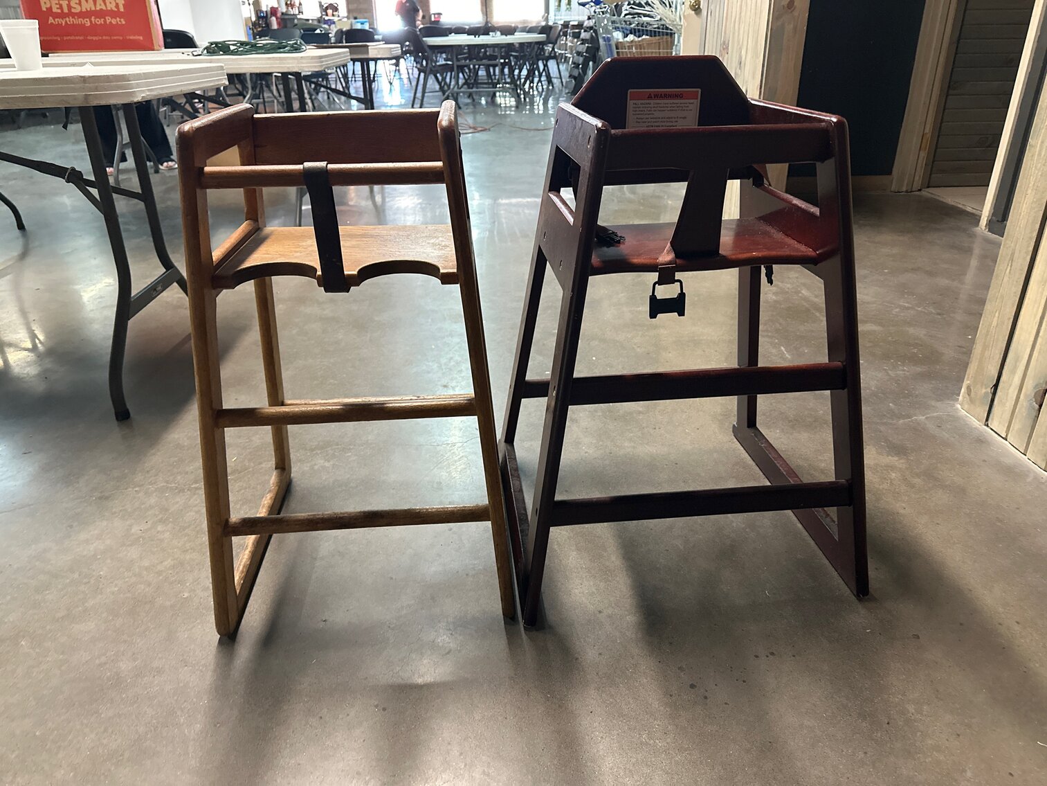 2 High Chairs and 2 Booster Seats