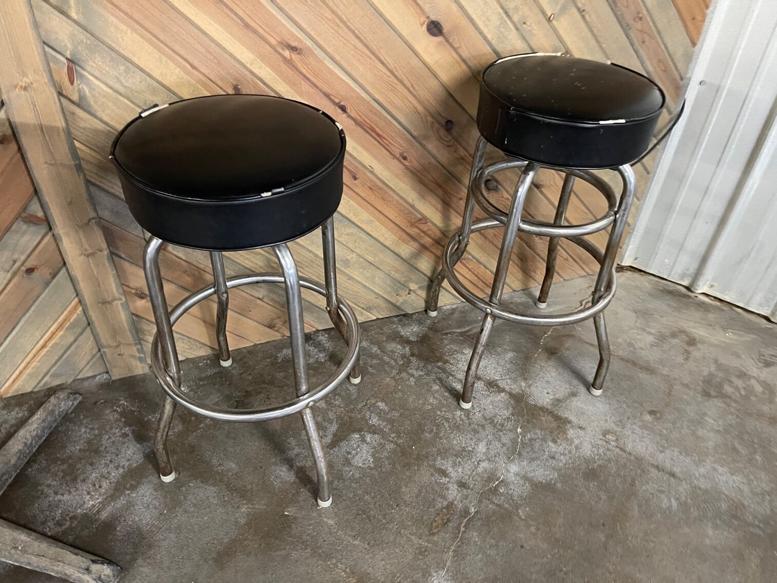 Vinyl Top Barstool Lot 1 of 5 - 2 stools