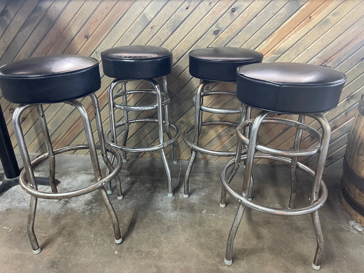 Vinyl Top Barstool Lot 2 of 5 - 4 stools