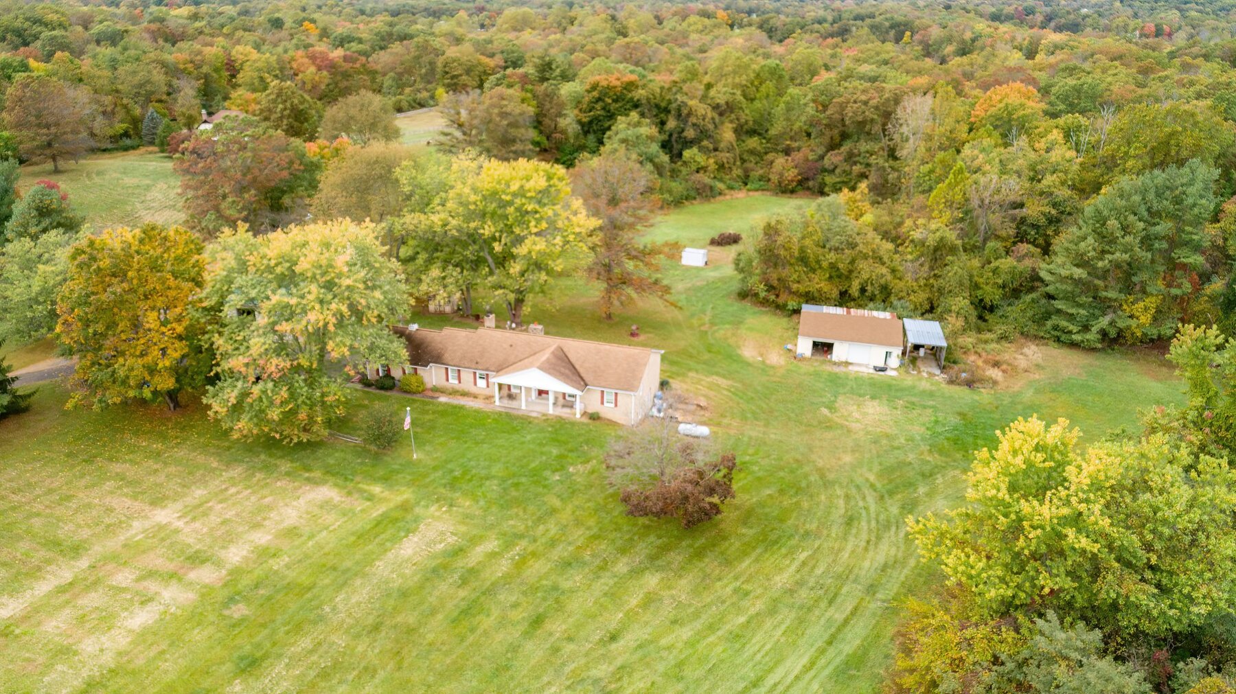 Image for 3 BR/2.5 BA Brick Home w/Garages/Shops on 27.37 +/- Acres--Loudoun County, VA