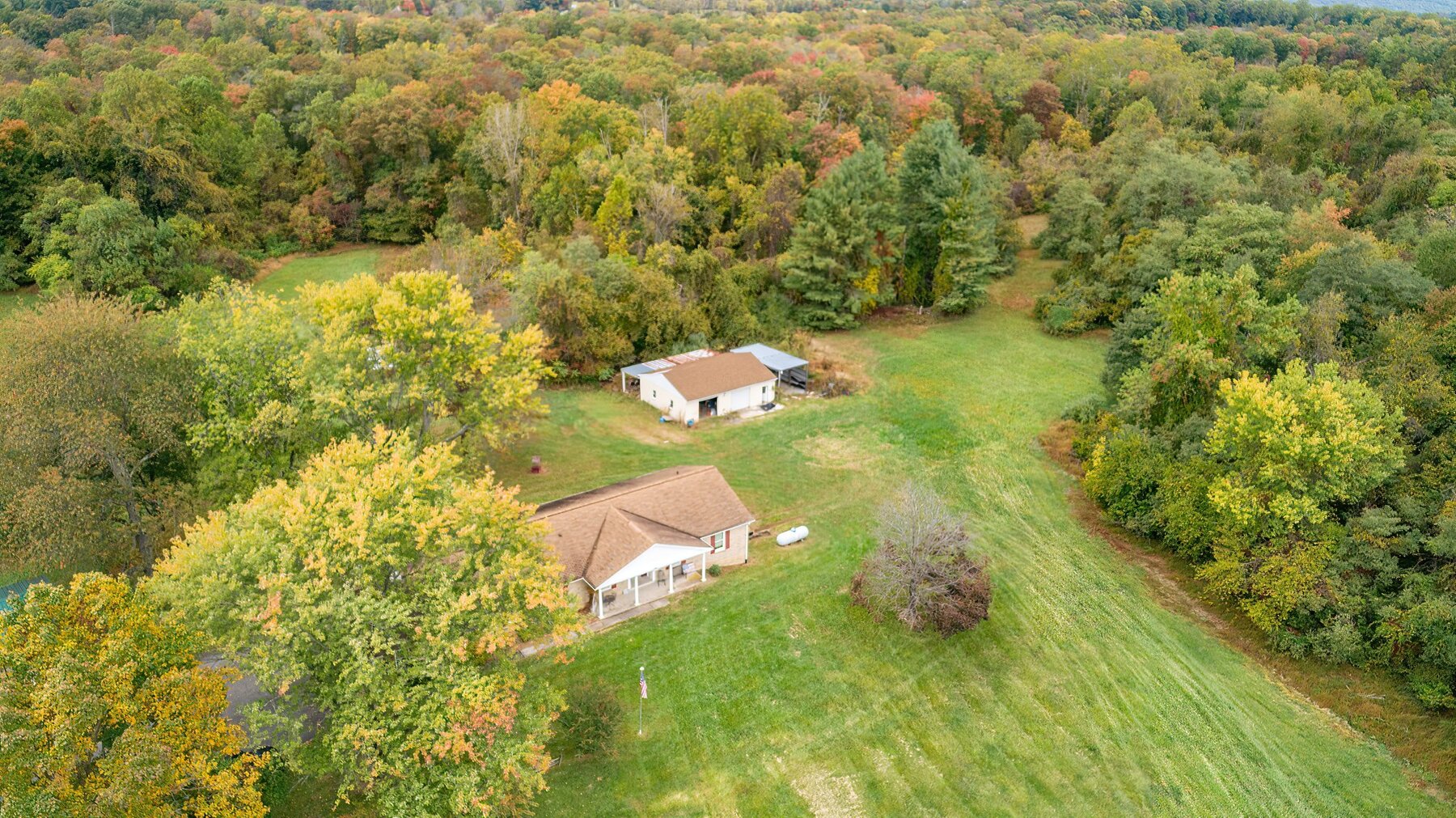 Image for 3 BR/2.5 BA Brick Home w/Garages/Shops on 27.37 +/- Acres--Loudoun County, VA