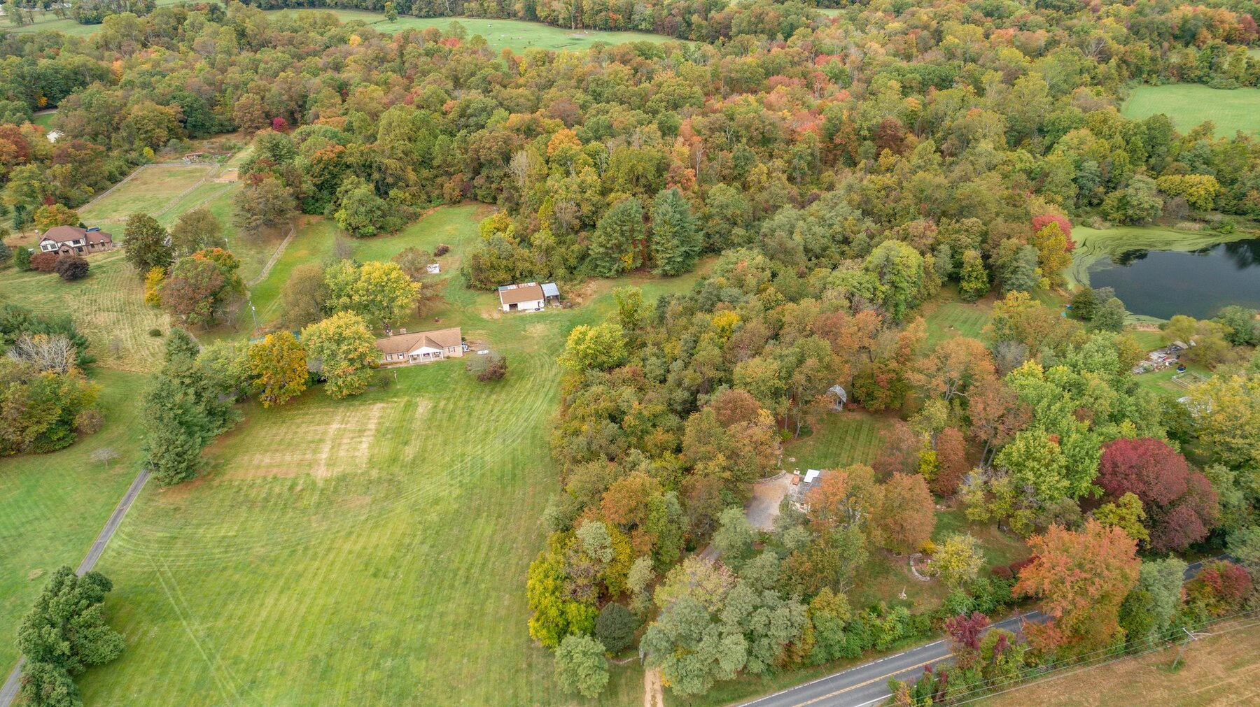 Image for 3 BR/2.5 BA Brick Home w/Garages/Shops on 27.37 +/- Acres--Loudoun County, VA