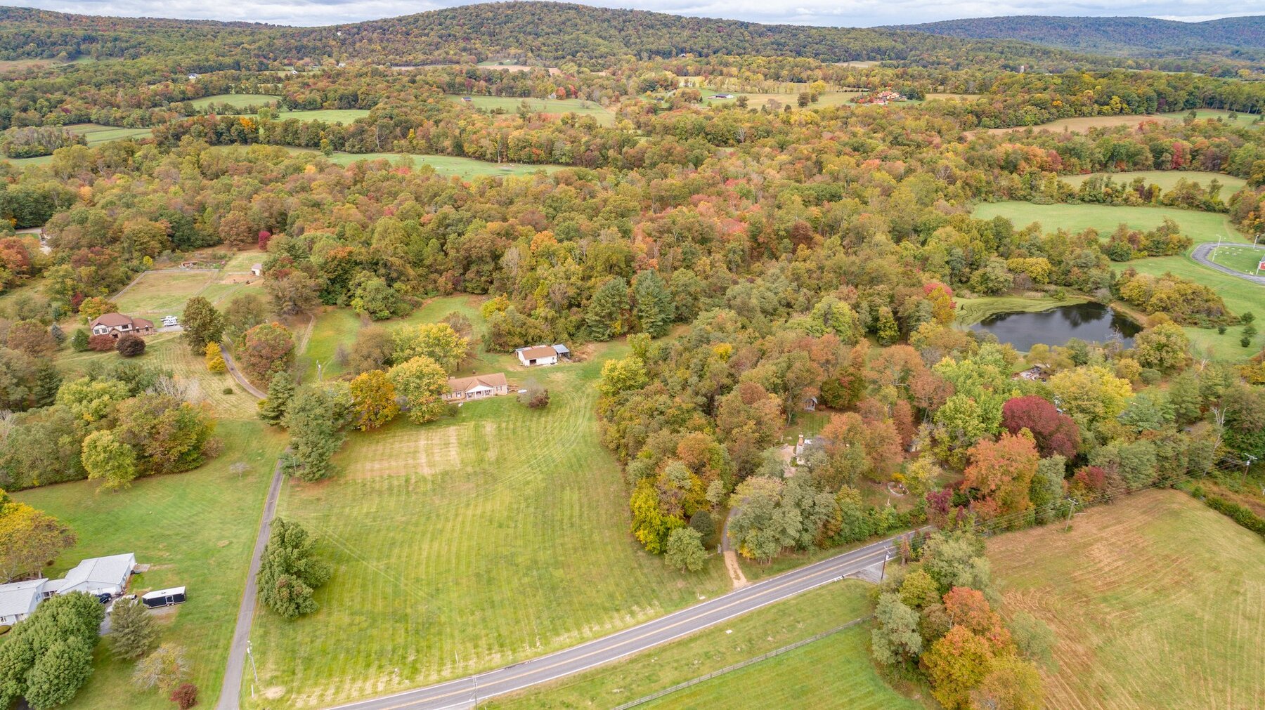 Image for 3 BR/2.5 BA Brick Home w/Garages/Shops on 27.37 +/- Acres--Loudoun County, VA