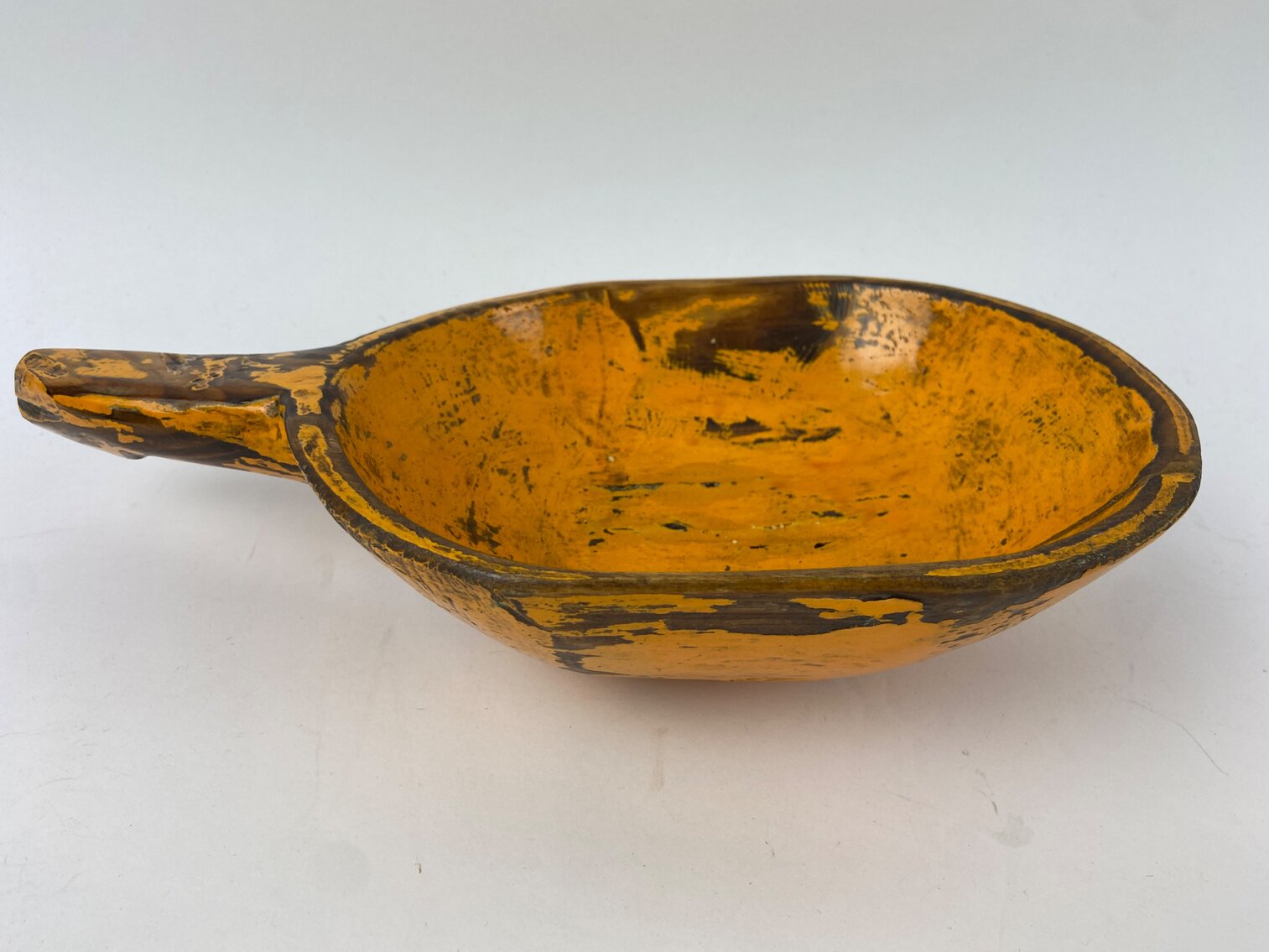 Antique Handcarved Wood Scoop 