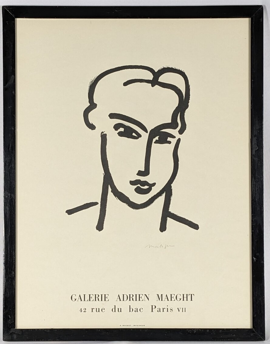 Matisse Exhibition Poster for Galerie Areien Maeght