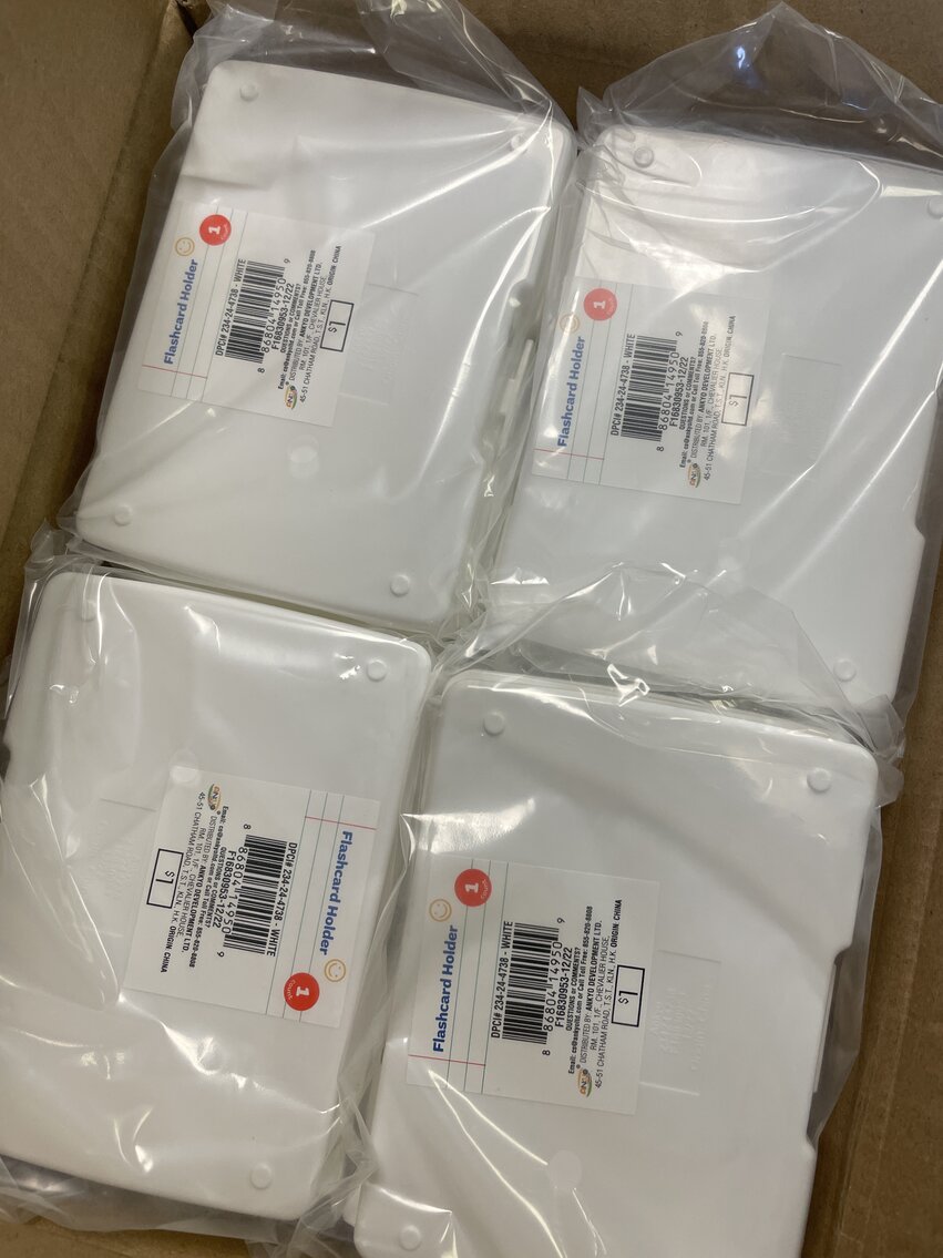 Box of 48 Flash Card Holders 