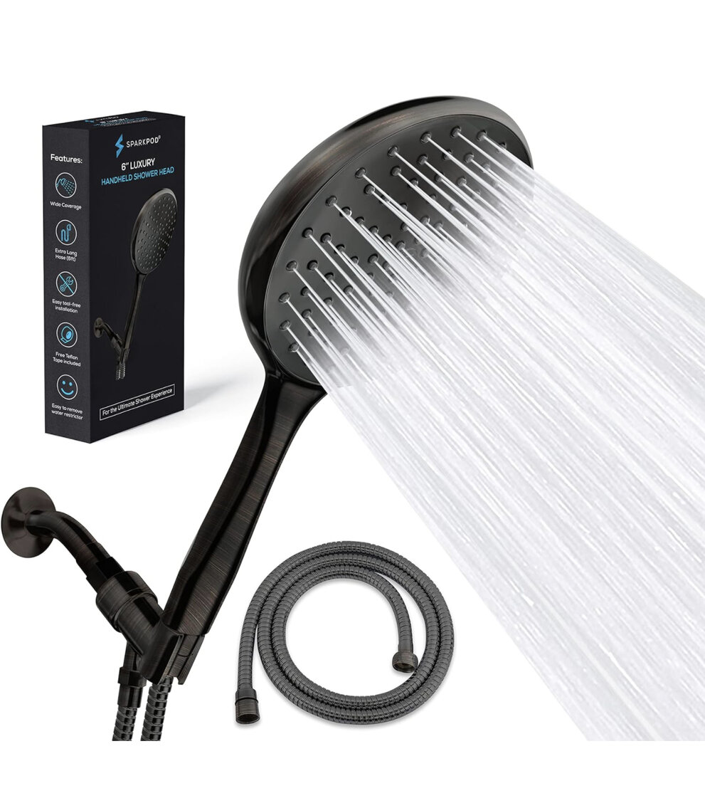 6" Luxury Handheld Shower Head 