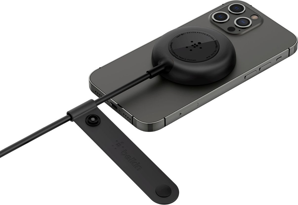 Belkin - BOOST CHARGE 7.5 Watts Magnetic Wireless Charger for iPhone 14/13/12 - Black (open box)