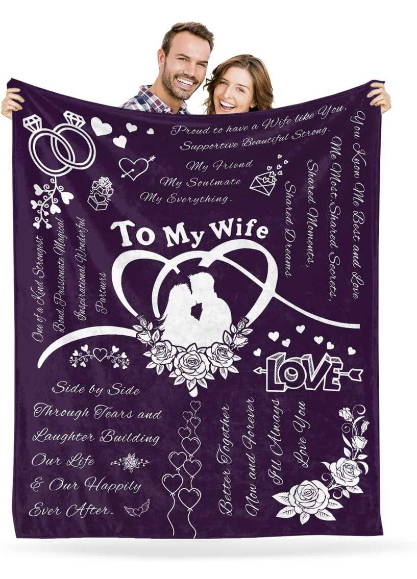 To My Wife Blanket 50"x60"
