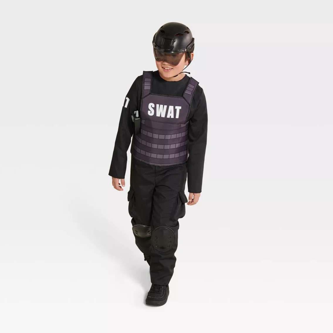 Kids' Size Small SWAT Officer Halloween Costume Jumpsuit with Accessories - Hyde & EEK! Boutique™