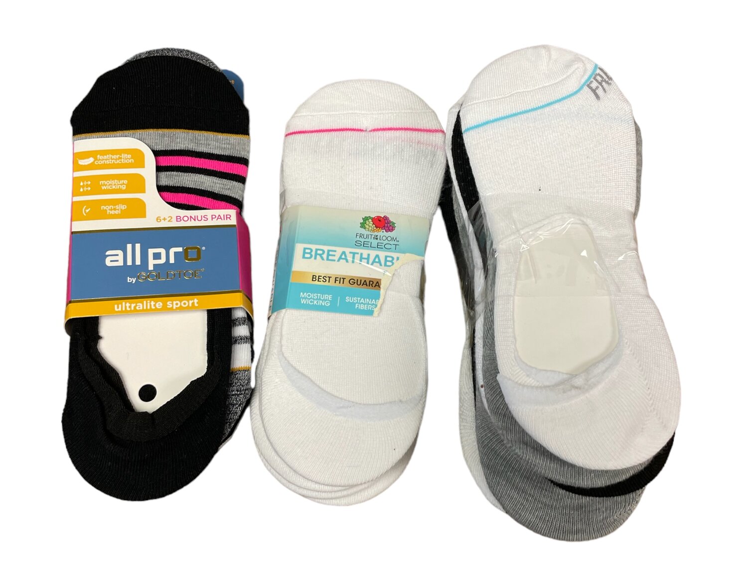 Set of Womens No Shoe Liners 