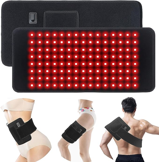 Infrared Red Light Therapy Belt Device for Body Pain Waist, Wearable Device Deep Therapy wrap with Timer for Women Best Gift