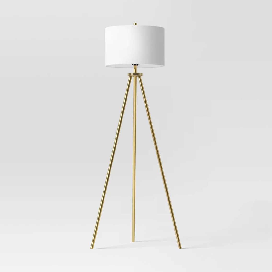 Ellis Tripod Floor Lamp Brass - Threshold