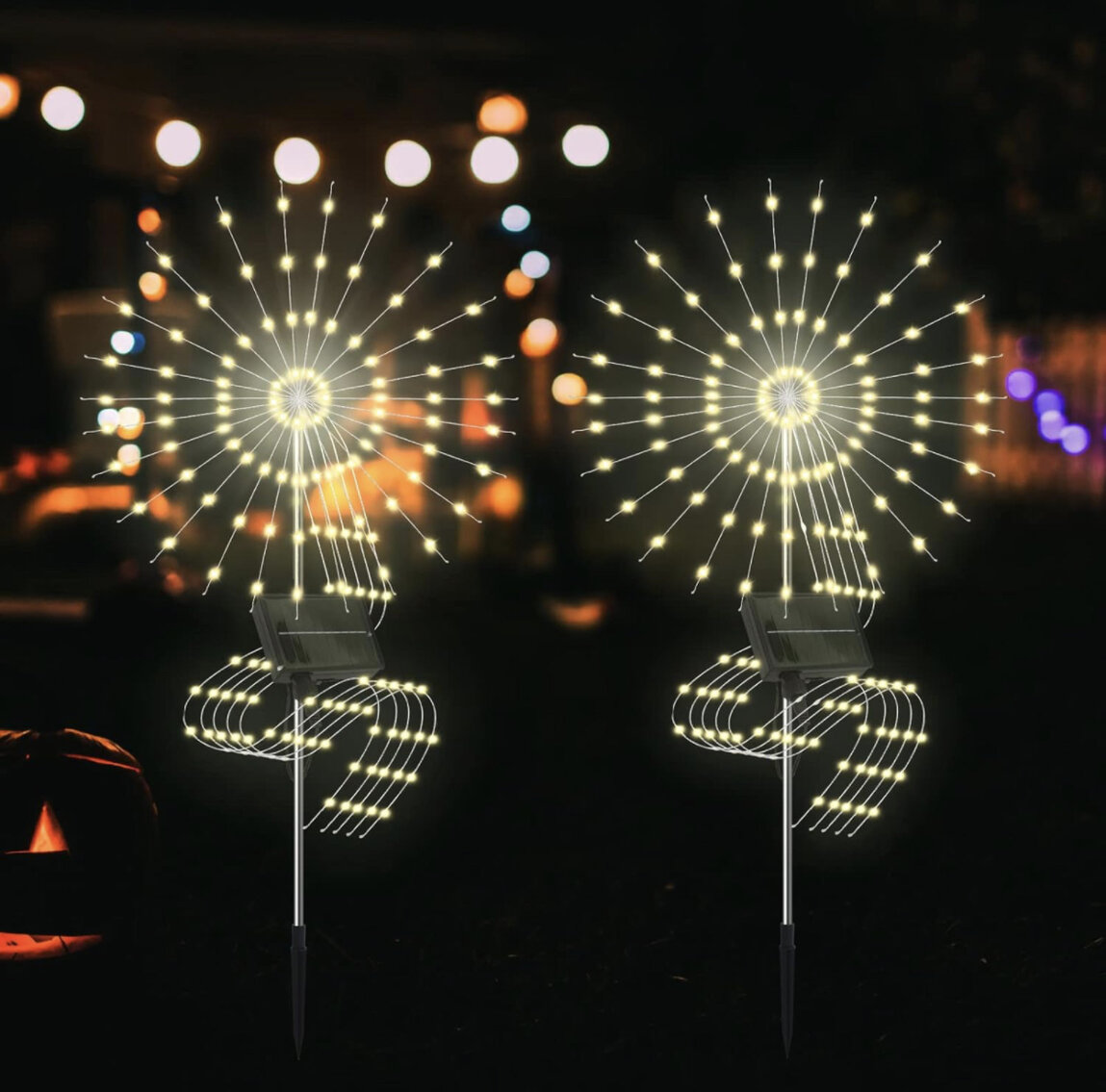 Solar Firework Warm Lights