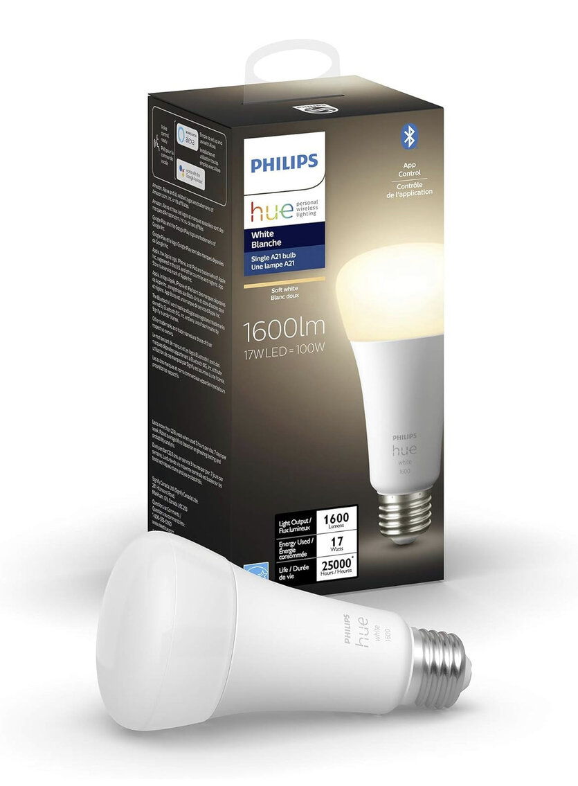 Set of 5 Philips - Hue A21 Bluetooth 100W LED Bulb - White